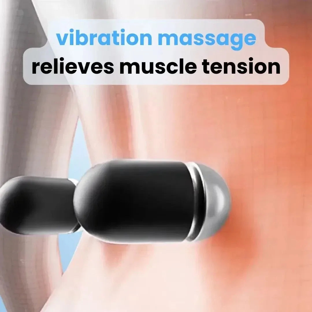 Back Massager with Heat and Vibration for Lower Back Lumbar Therapy at Home Sciatica Relaxation Pain Relief | Sansoti