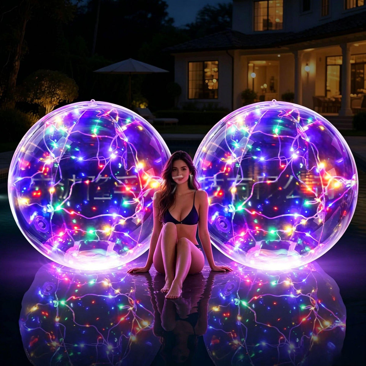Floating Solar-Powered Mood Light for Garden and Pool with Remote Control, Waterproof IP68 Lighting | Sansoti