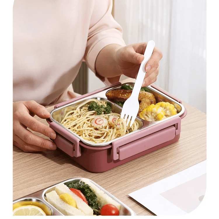 Thermal Lunch Box 500ml Double-Walled Leakproof Stainless Steel Food Container for Work, School, and On the Go | Sansoti