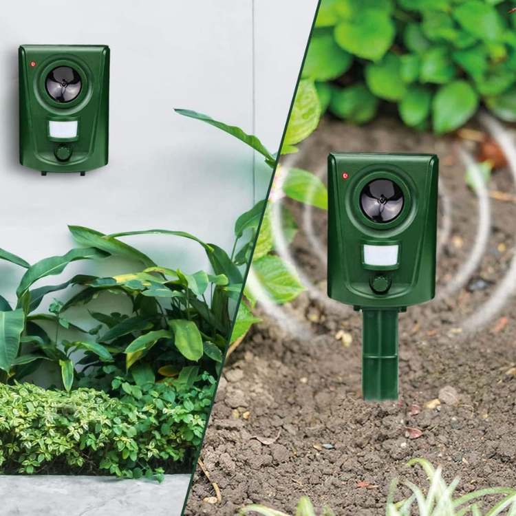 Ultrasonic Cat Repeller with PIR Sensor and 110° Range – Waterproof for Indoor and Outdoor Use | Sansoti