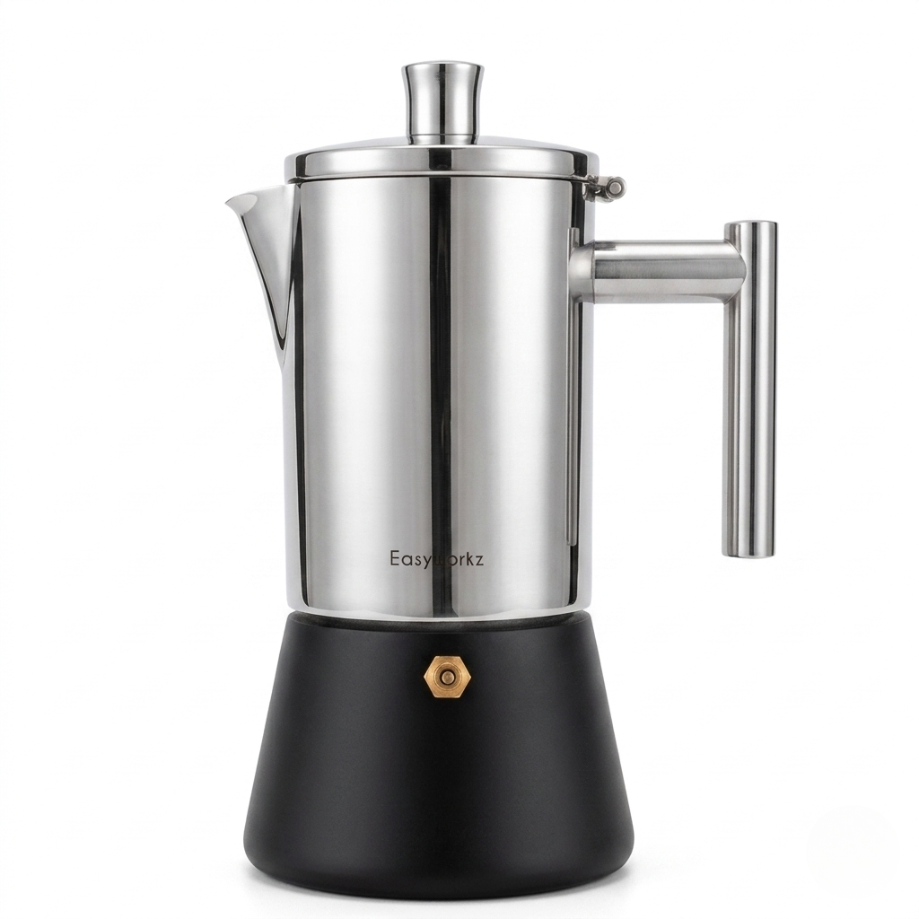 Roestvrijstalen Espresso Koffiemaker 200ml-500ml Inductie Gas Elektrisch Moka Pot Italiaans Koffie Percolator | Sansoti