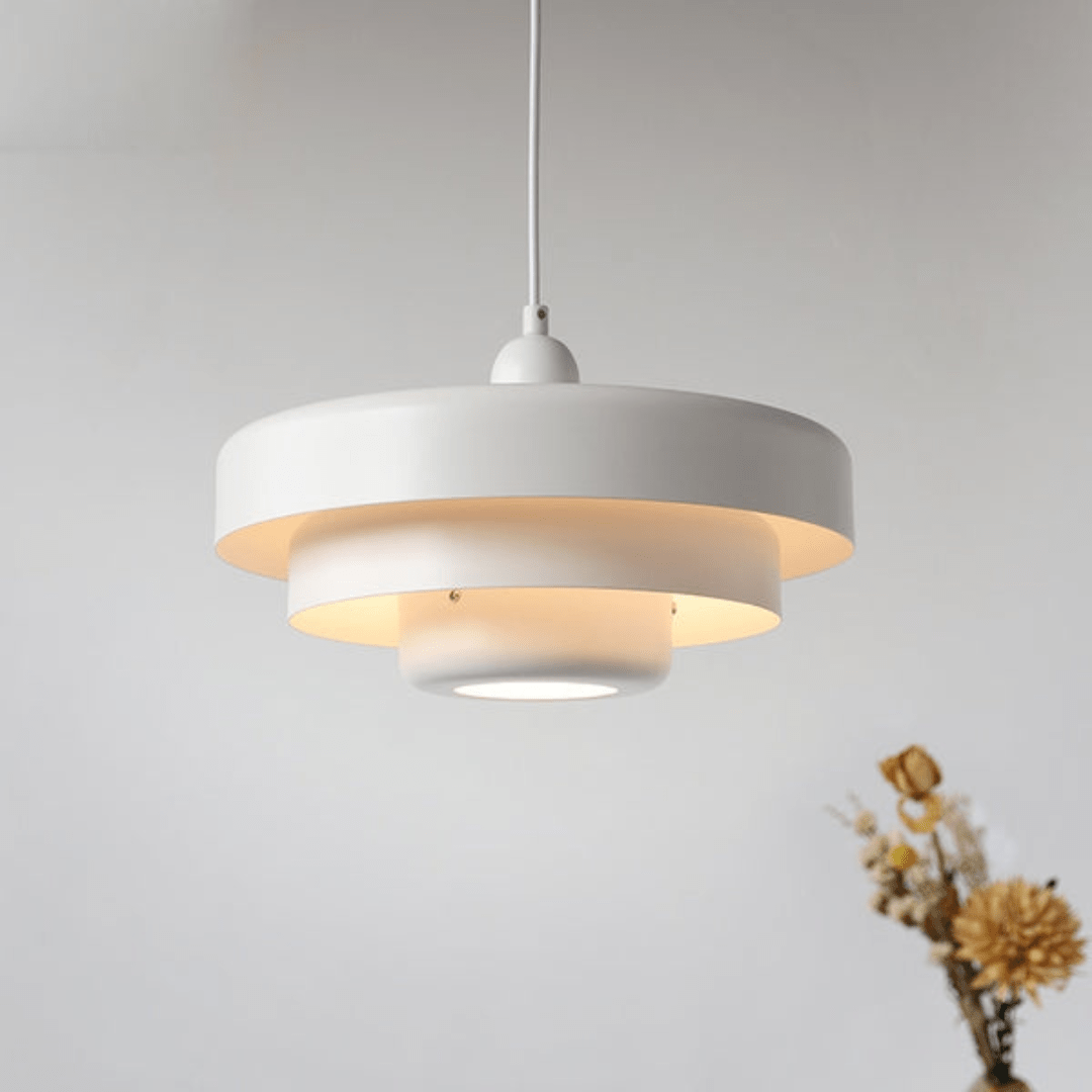 Suspension LED en Métal Style Vintage Bauhaus Plusieurs Couleurs Salle à Manger Cuisine Salon Design 110-240V | Sansoti