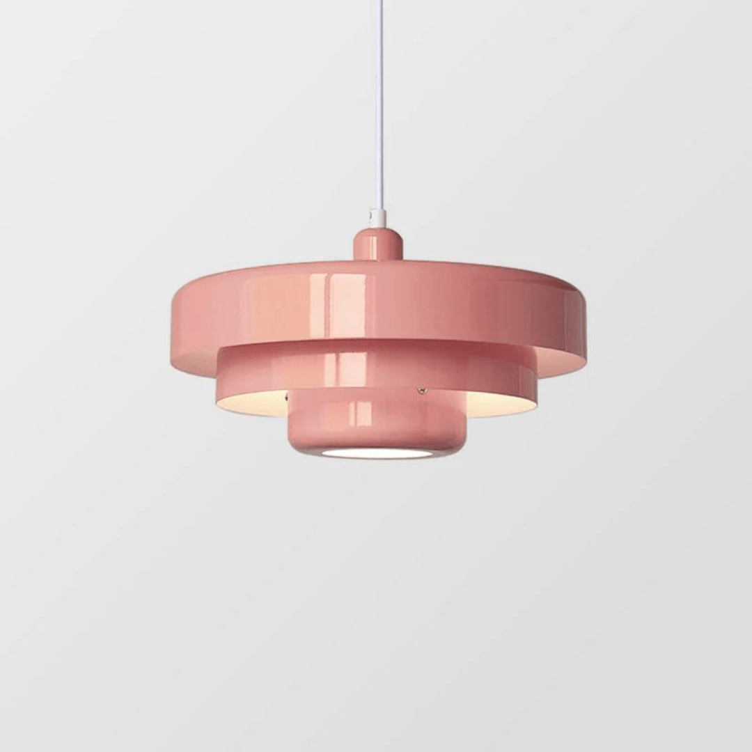 Suspension LED en Métal Style Vintage Bauhaus Plusieurs Couleurs Salle à Manger Cuisine Salon Design 110-240V | Sansoti
