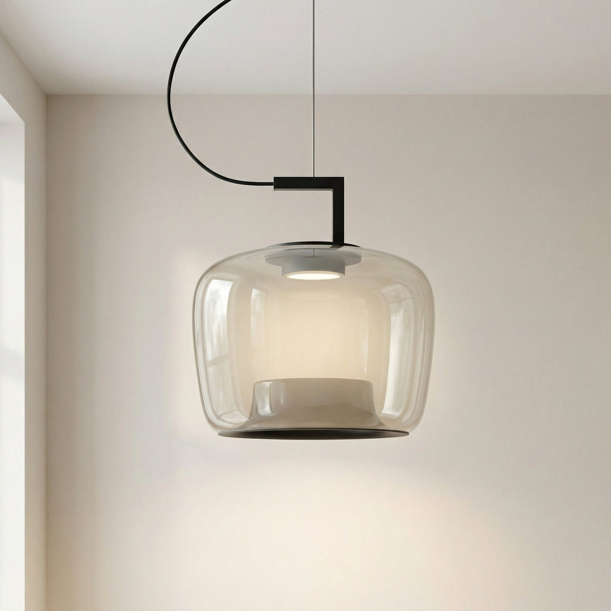 Hängeleuchte aus Glas, E27, Eisen, modernes Design, warmweißes Licht, für Küche und Esszimmer, verstellbar, stimmungsvolle Beleuchtung, skandinavischer Stil | Sansoti