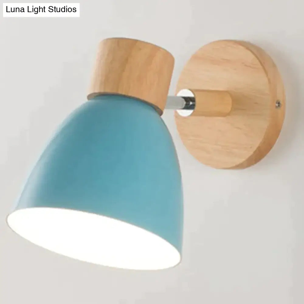 Wooden Wall Reading Light E27 Socket Scandinavian Design Ambient Reading Light Bedside Lamp Living Room Bedroom | Sansoti