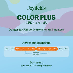 Joyfields Color Plus – Dünger für Rhodo, Hortensien und Azaleen [de]