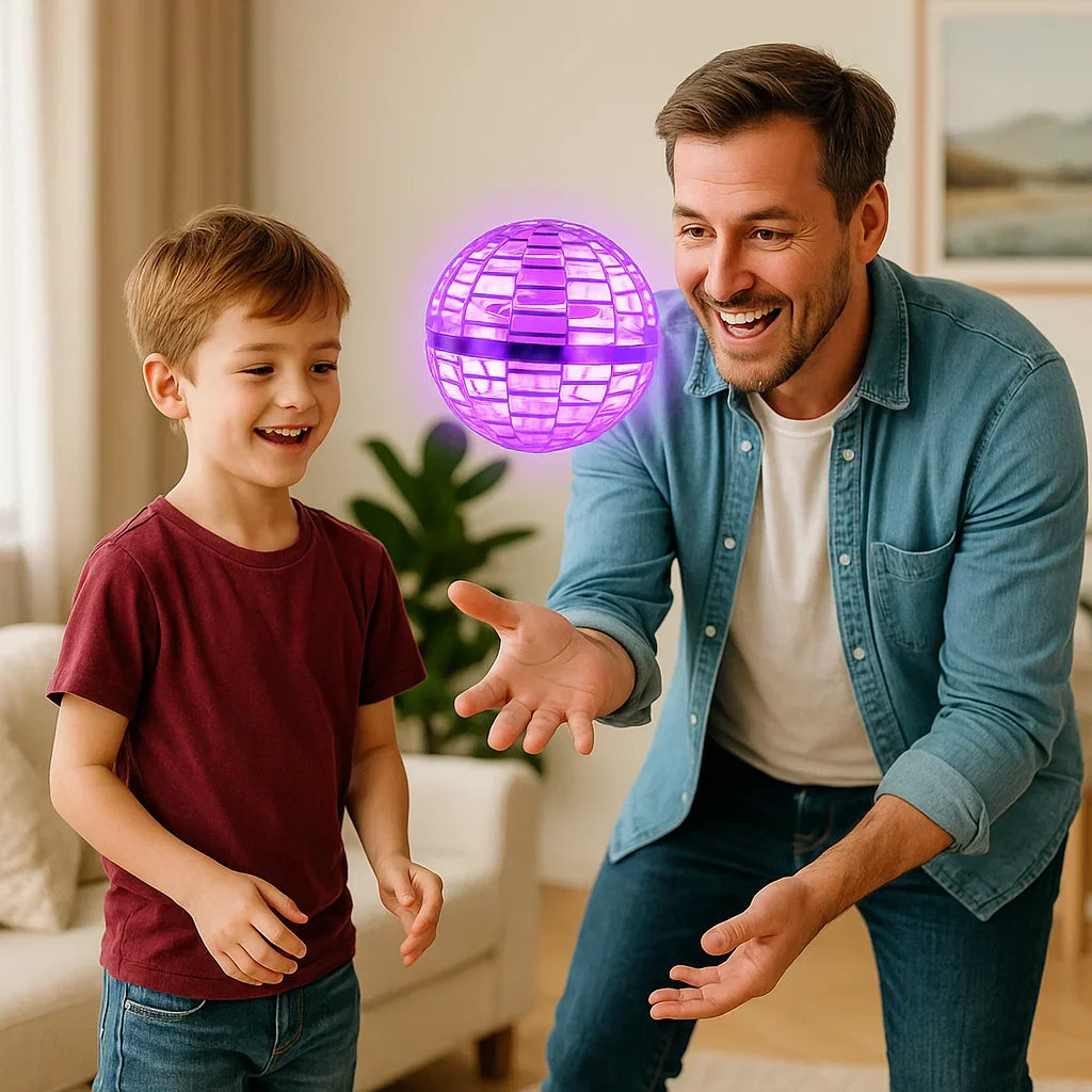 Floating Game Ball with LED Light – Flying Ball for Indoor and Outdoor | Sansoti