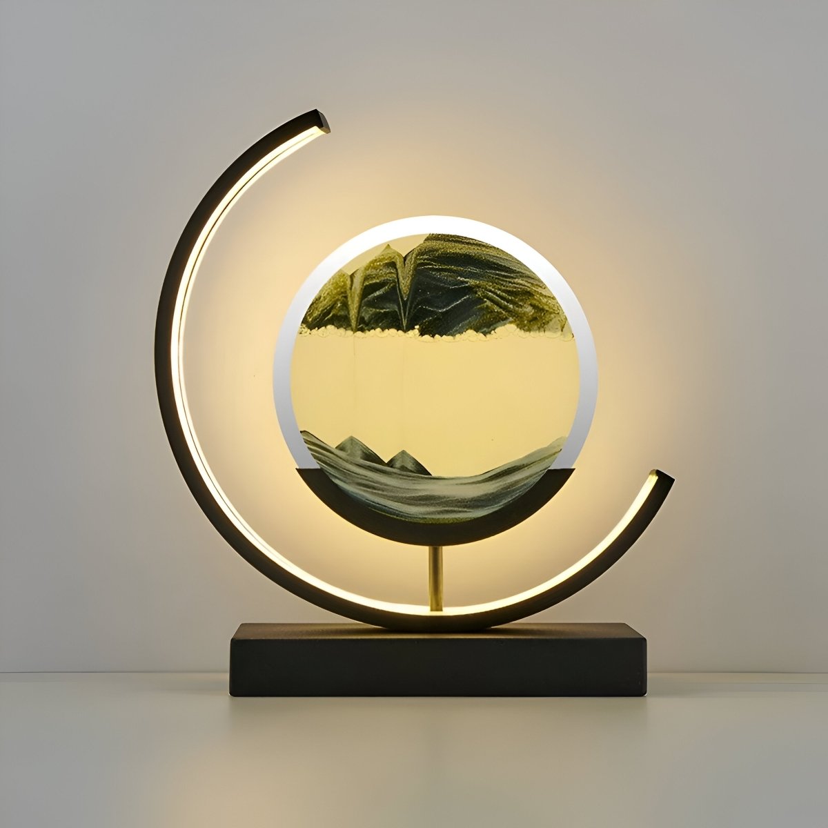 Sansoti | LED Sand Lamp with Remote Control & Dimmable Light – Soothing Designer Table Lamp