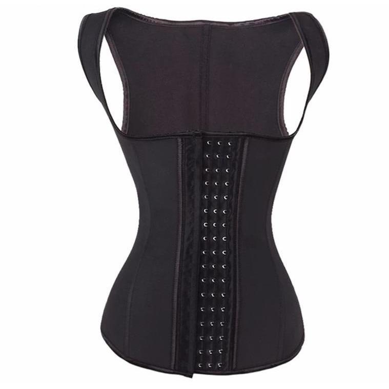 Gaine amincissante en latex pour femme, double épaisseur avec doublure en coton, coupe ajustable, shapewear sculptant | Sansoti