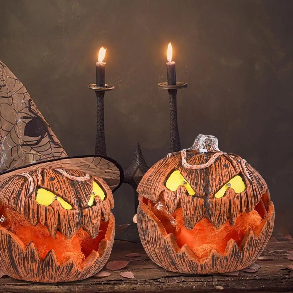 Halloween Pumpkin Lantern LED – Talking Jack-O'-Lantern with Moving Mouth for Indoor and Outdoor Decoration | Sansoti