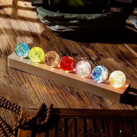 Table Lamp Crystal Ball Ambient Lighting Decorative Transparent Design | Sansoti
