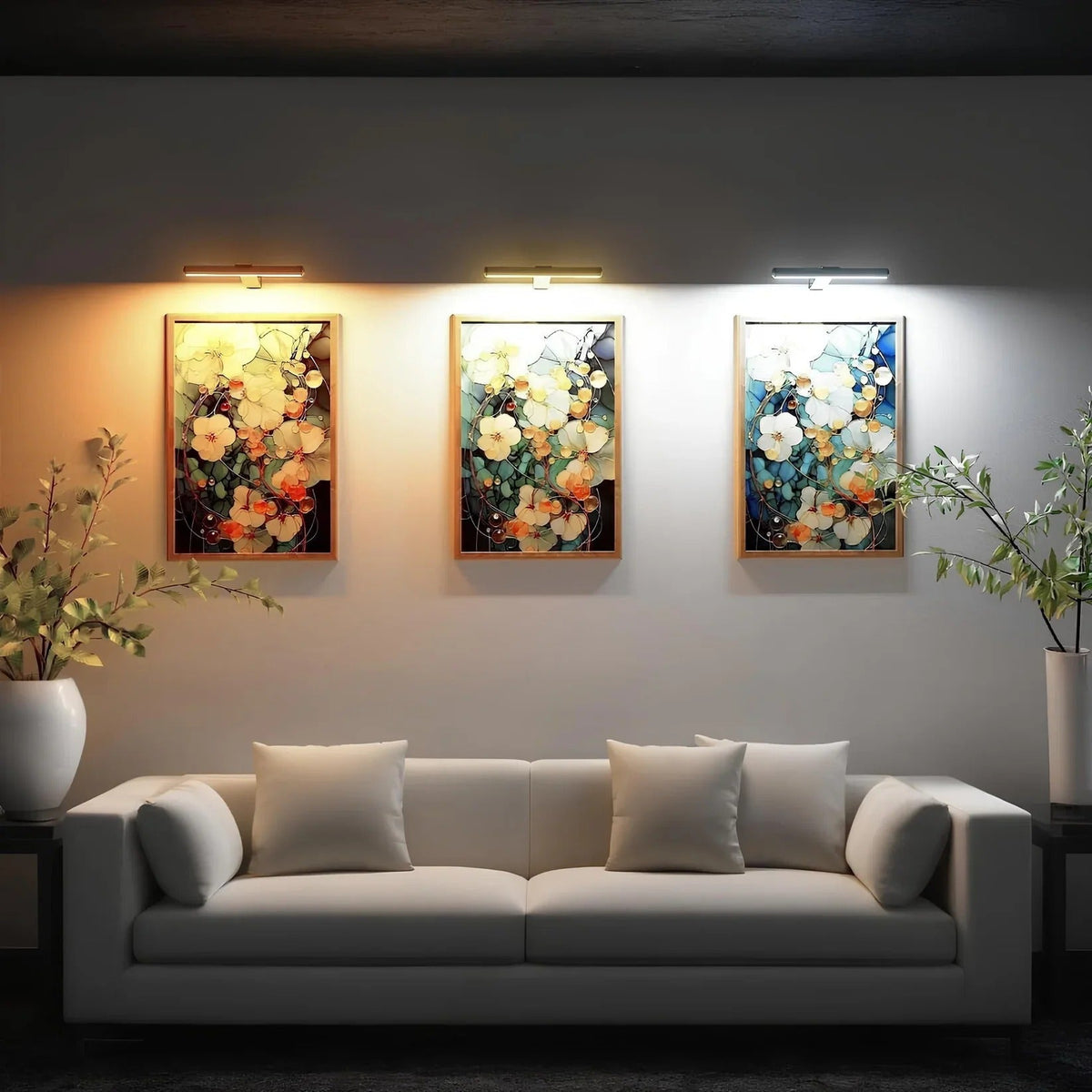 Wireless LED Picture Light – Rechargeable Wall Lamp for Art & Photos | Sansoti