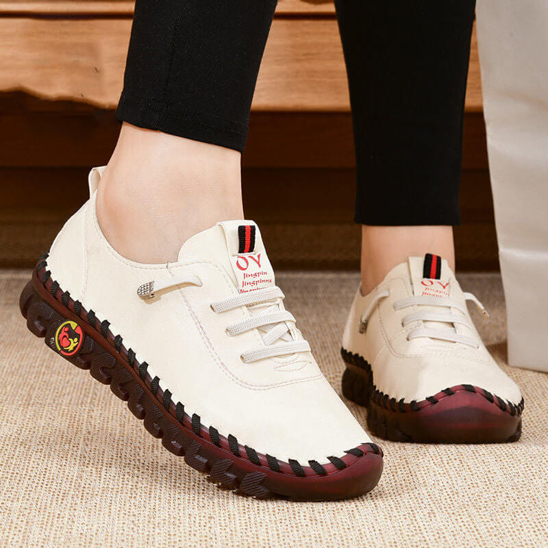 Comfortabele Platte Dames Loafer met Voetboogsteun en Orthopedische Zool | Sansoti