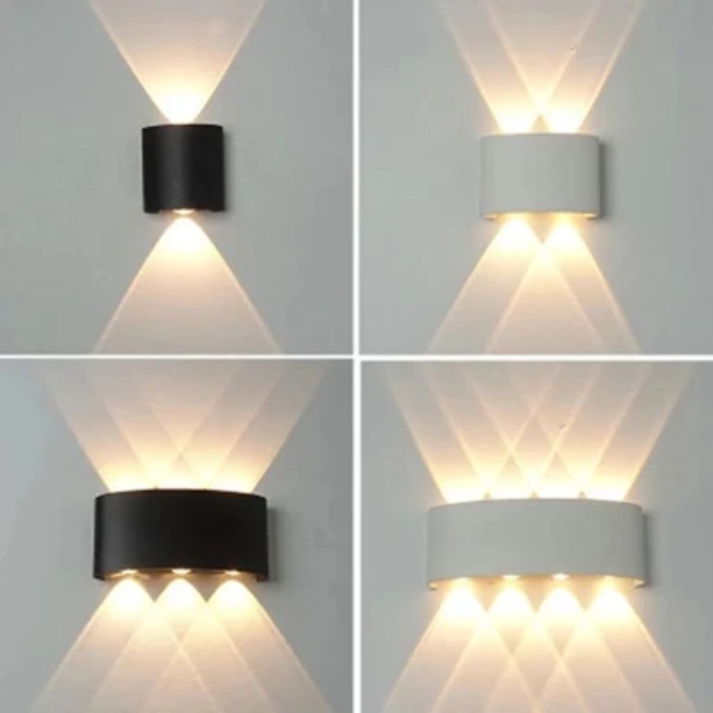 Waterproof LED Wall Lamp Aluminium Indoor Outdoor Modern Lighting IP65 Ambient Light Garden Terrace Facade | Sansoti