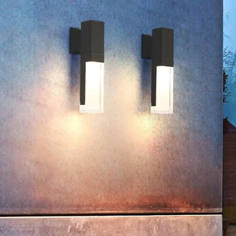 Buitenlamp Wandlamp Zwart Aluminium LED Bewegingssensor IP65 10W Warm Wit Modern | Sansoti