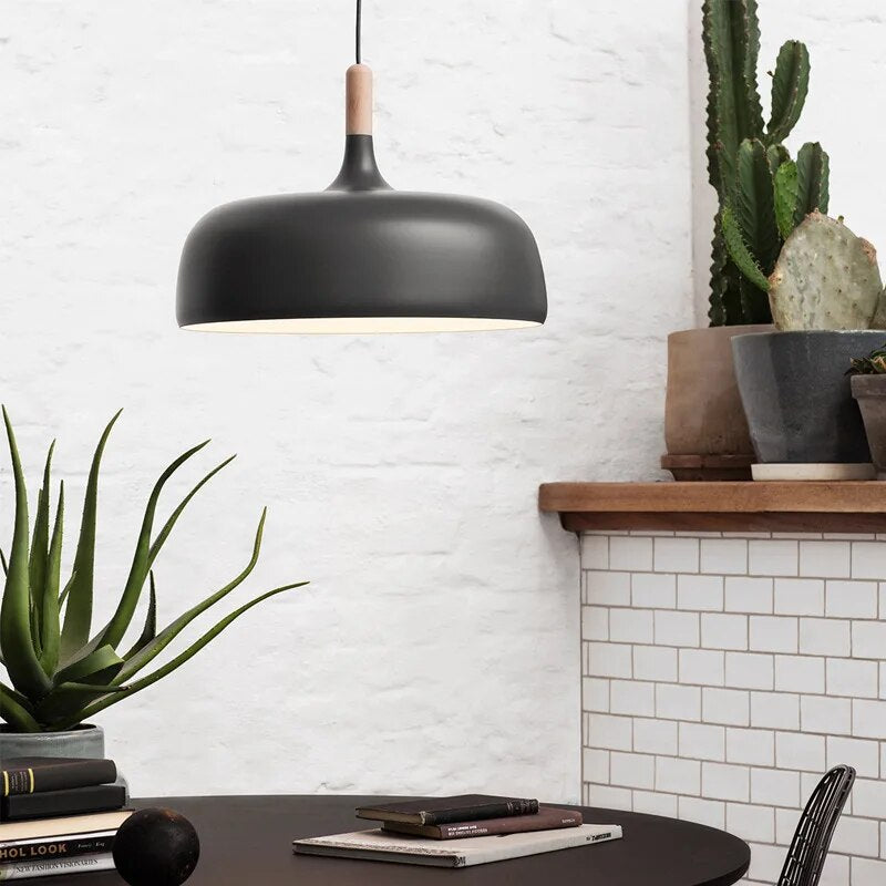Pendant Lamp LED Metal Scandinavian Minimalist Living Room Kitchen Dining Room 60W | Sansoti