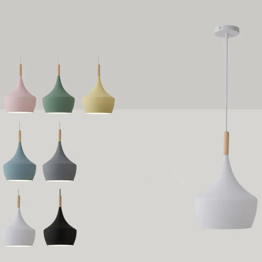 Geometric Metal Pendant Lamp with Adjustable Height for Dining Room Living Room Children's Room Scandinavian | Sansoti