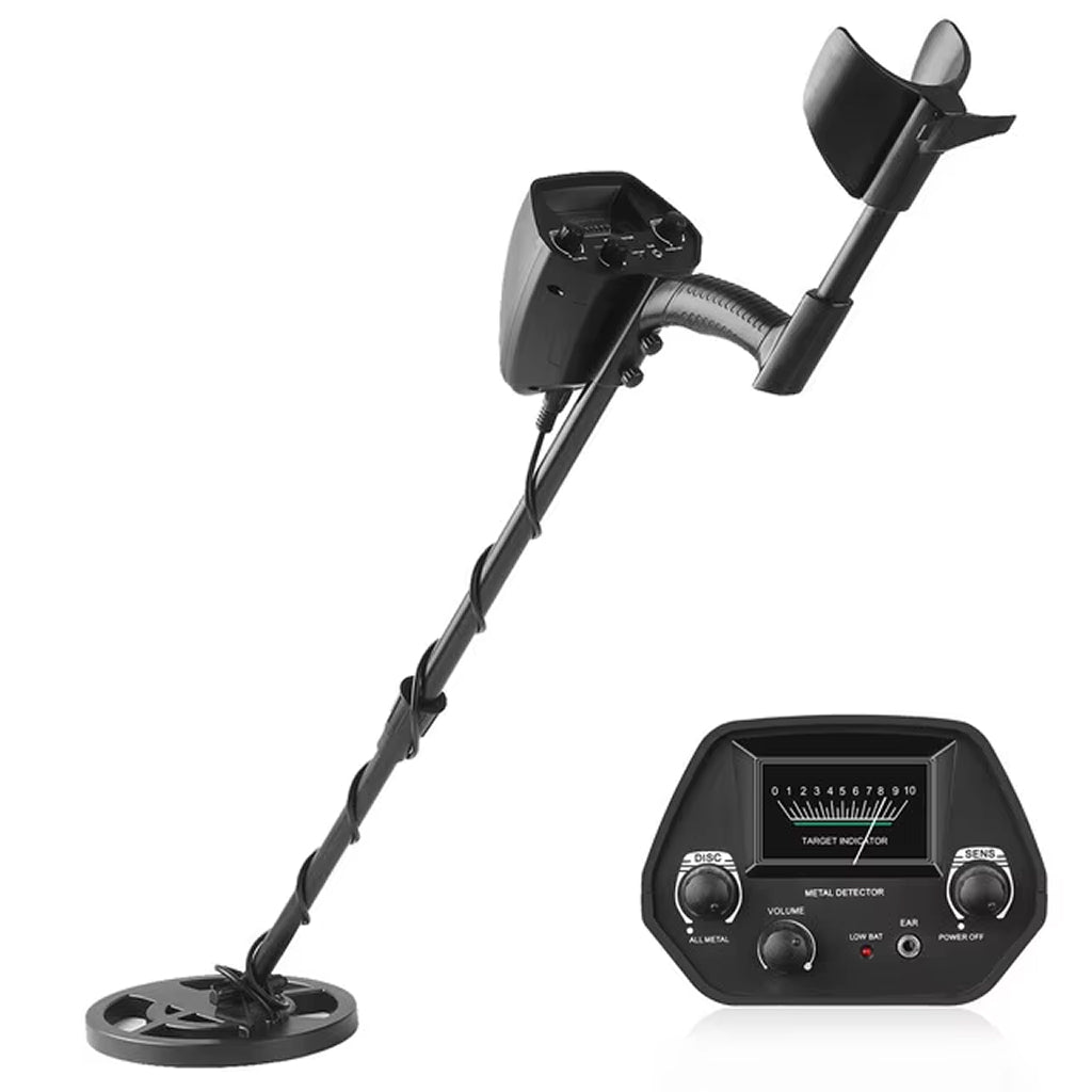 Professional Metal Detector Water-Resistant 180mm Detection Depth Adjustable for Garden Beach Treasure Hunting | Sansoti
