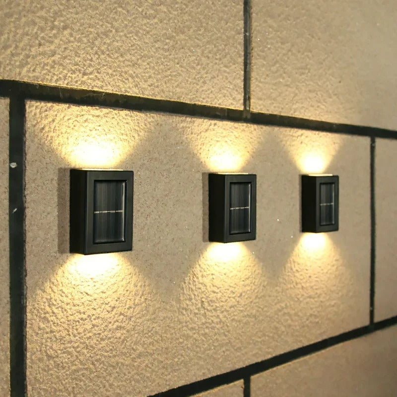 Solar LED Outdoor Wall Light Warm White Light Waterproof IP65 Garden Lighting Solar-Powered Motion Sensor | Sansoti