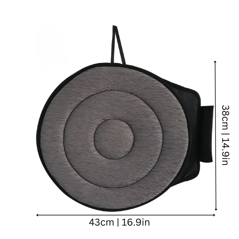 Coussin de siège pivotant avec rotation à 360 degrés, mousse à mémoire de forme, base antidérapante pour siège de voiture et fauteuil roulant, coussin confortable pour faciliter l’entrée et la sortie | Sansoti