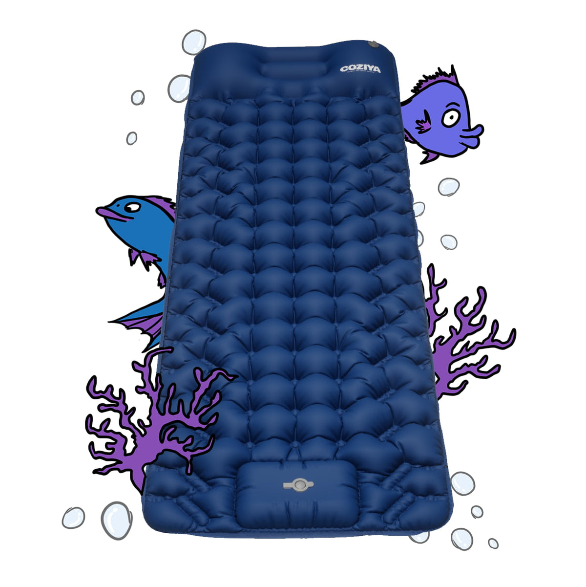 Self-Inflating Sleeping Mat with Integrated Pump for Outdoor Camping Hiking | Sansoti