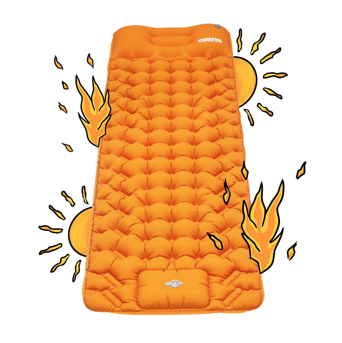 Self-Inflating Sleeping Mat with Integrated Pump for Outdoor Camping Hiking | Sansoti