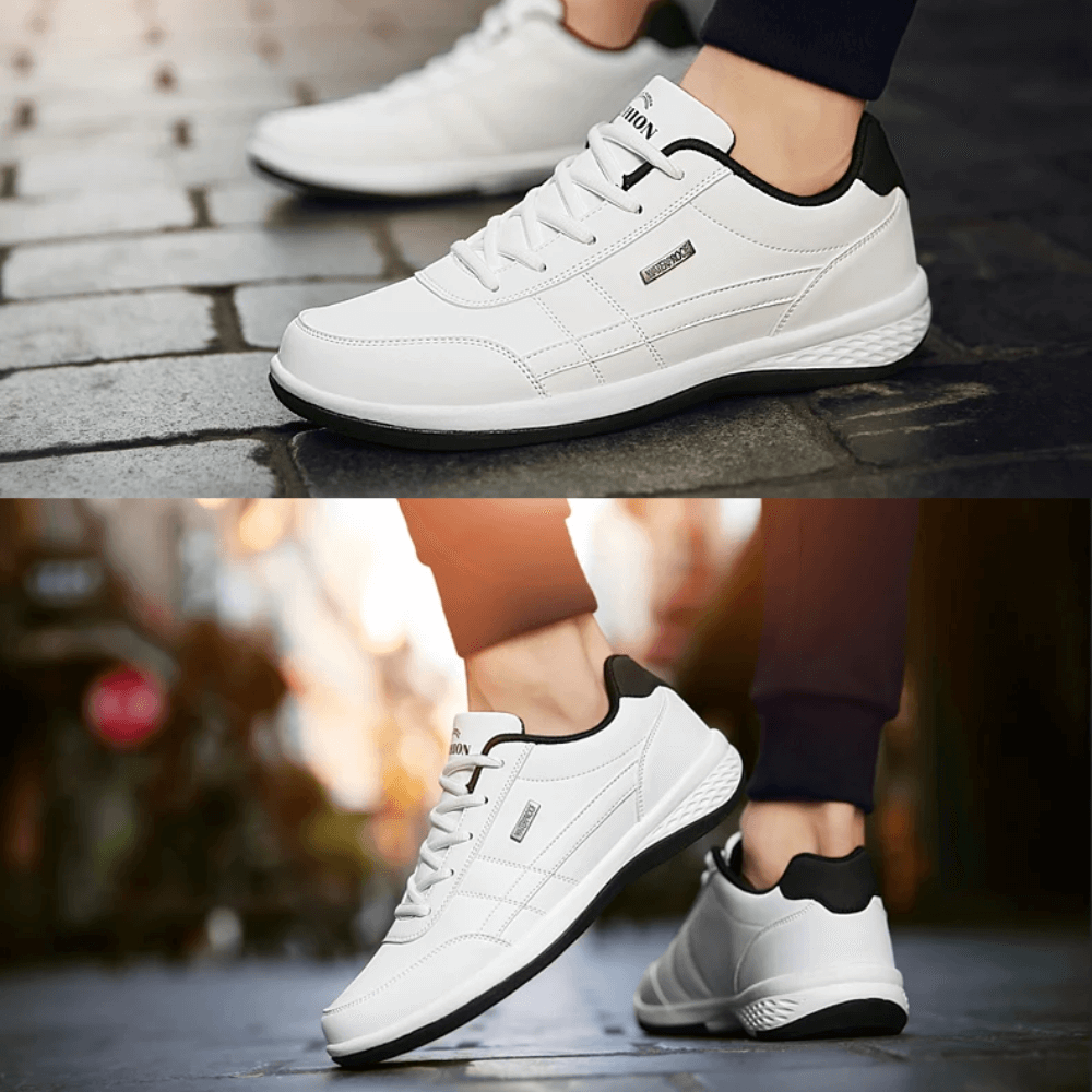Orthopedische Herenschoenen Ergonomisch Voetbed Blauw Zwart Wit Dagelijks Draagcomfort Loopschoenen Casual | Sansoti