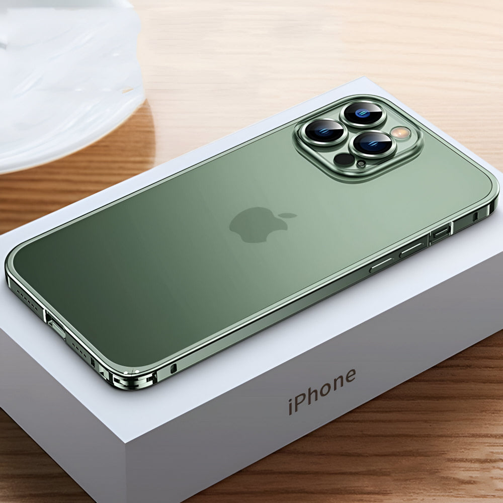 Aluminum Phone Case with Polycarbonate Back and Click Lock for iPhone | Sansoti