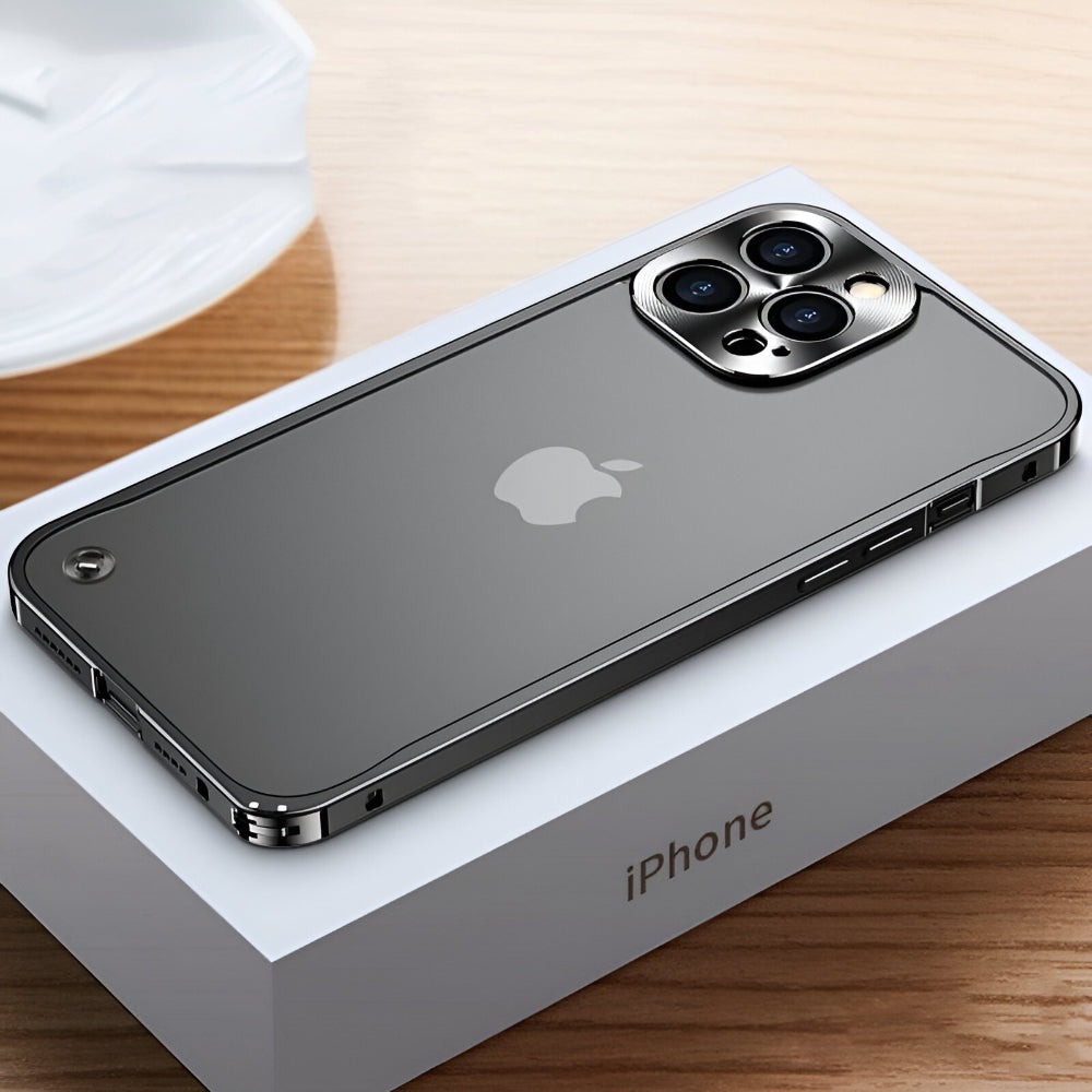 Aluminum Phone Case with Polycarbonate Back and Click Lock for iPhone | Sansoti