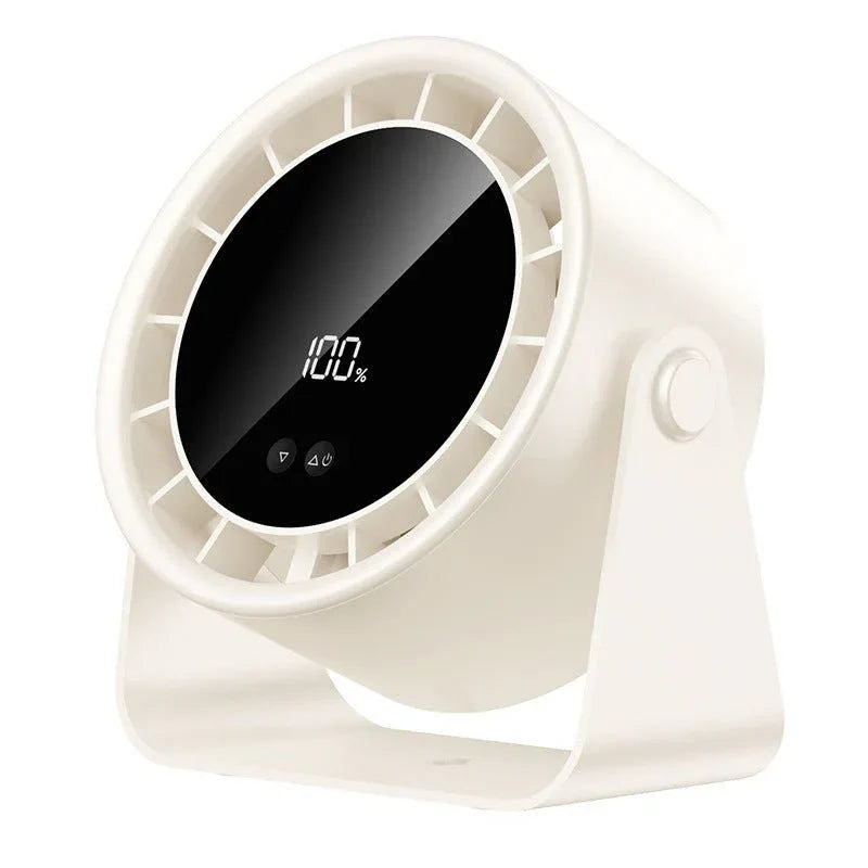Compact Table Fan with 100 Speeds and LED Display for Desk Home Office and Bedroom Cooling | Sansoti