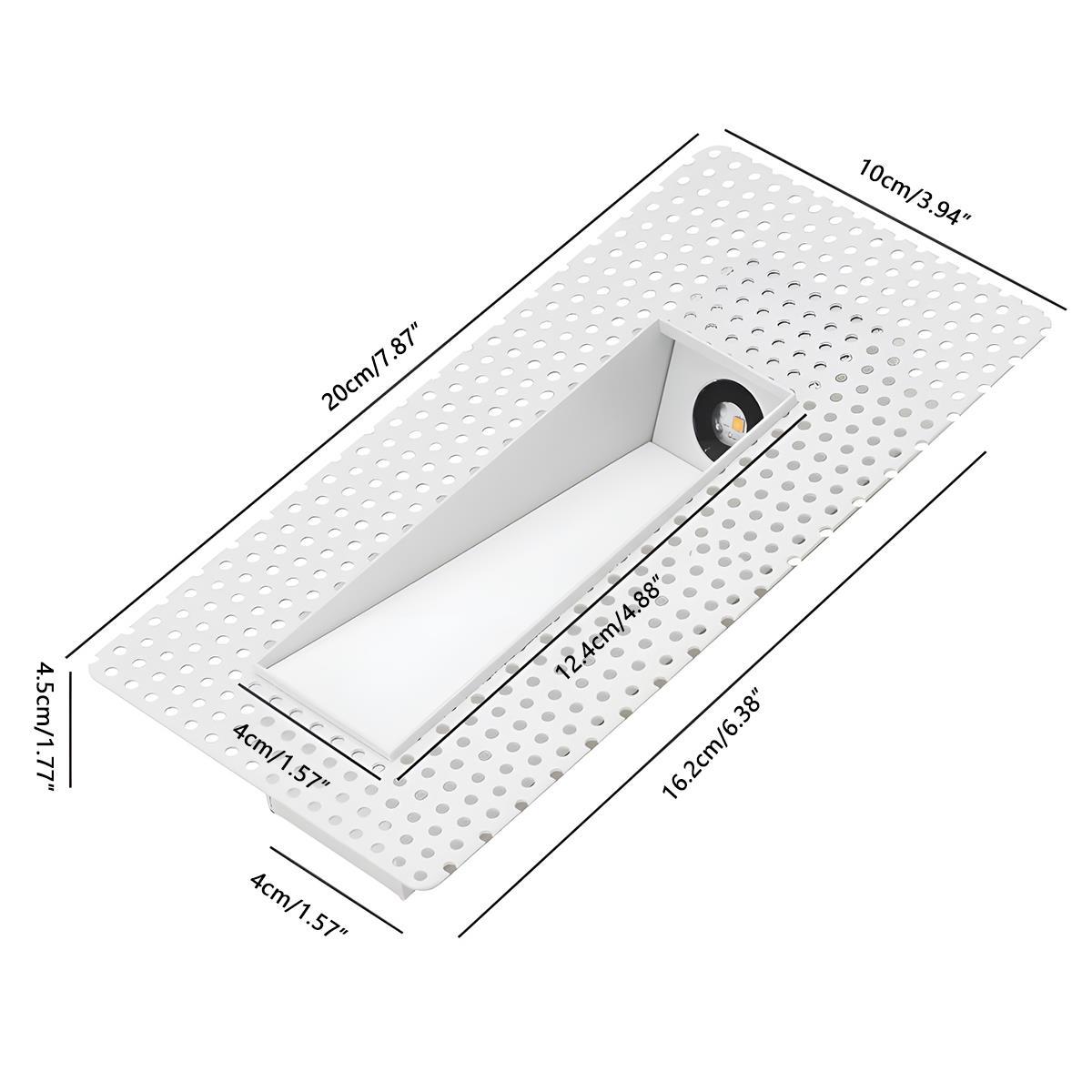 LED wall light aluminum rectangular square motion sensor hallway bedroom corridor energy-efficient modern | Sansoti