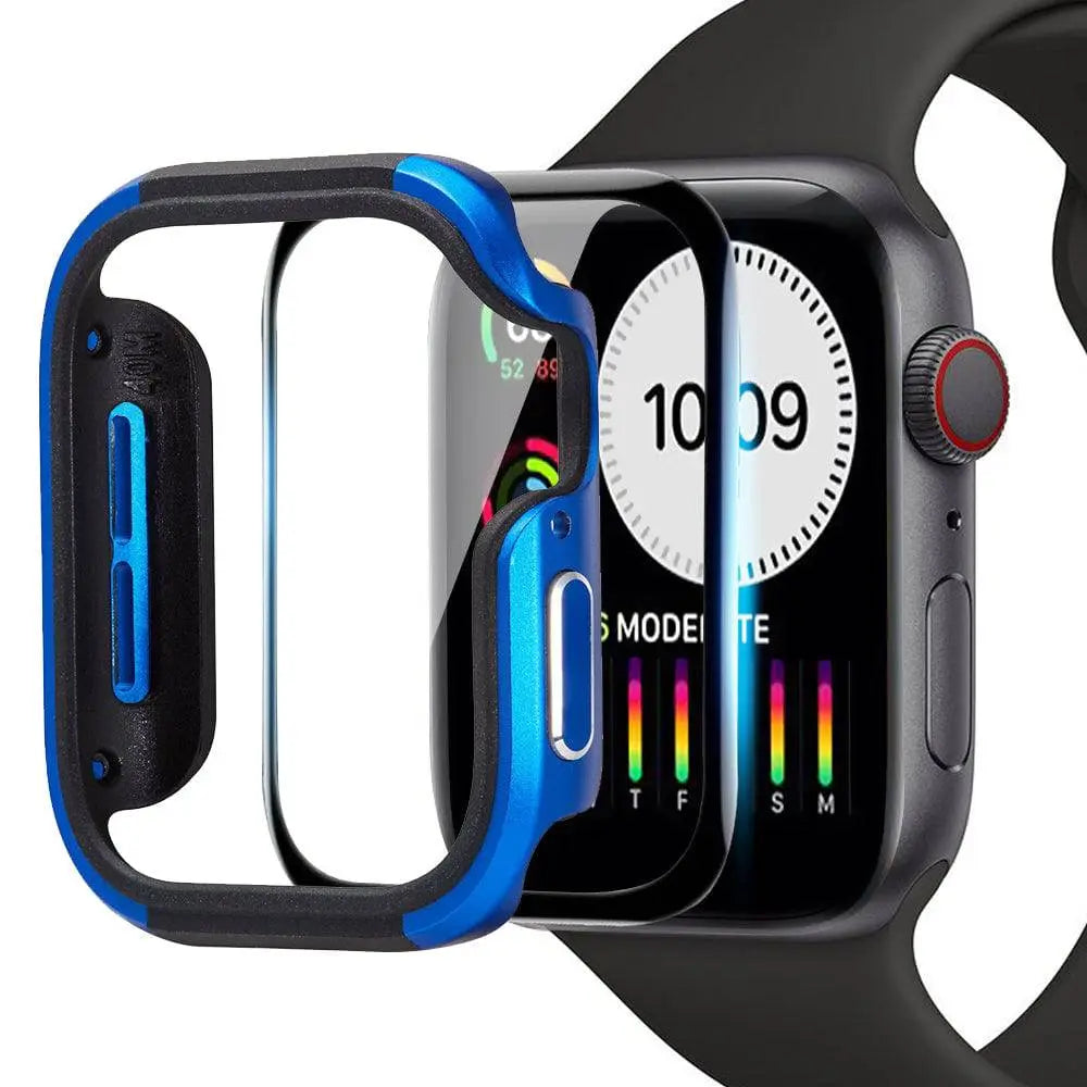 Aluminum Smartwatch Protective Case 40mm 44mm with Integrated Screen Protector Rugged Housing Accessory | Sansoti