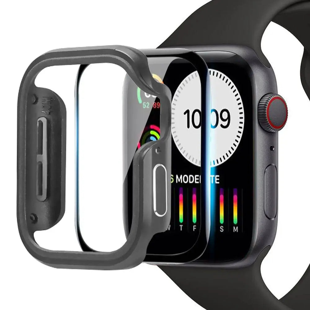 Aluminum Smartwatch Protective Case 40mm 44mm with Integrated Screen Protector Rugged Housing Accessory | Sansoti