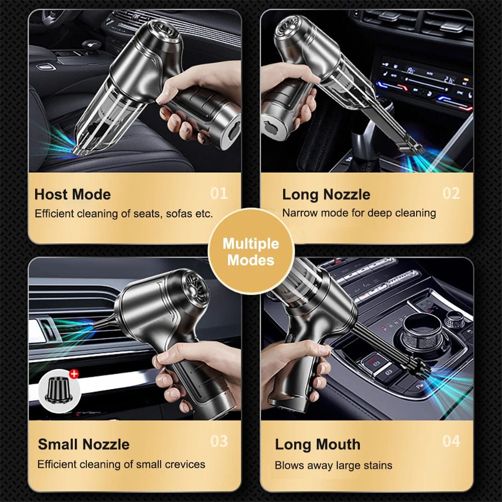 Wireless Handheld Vacuum Cleaner for Car 95,000PA – Powerful Compact Car Vacuum with USB-C Charging | Sansoti