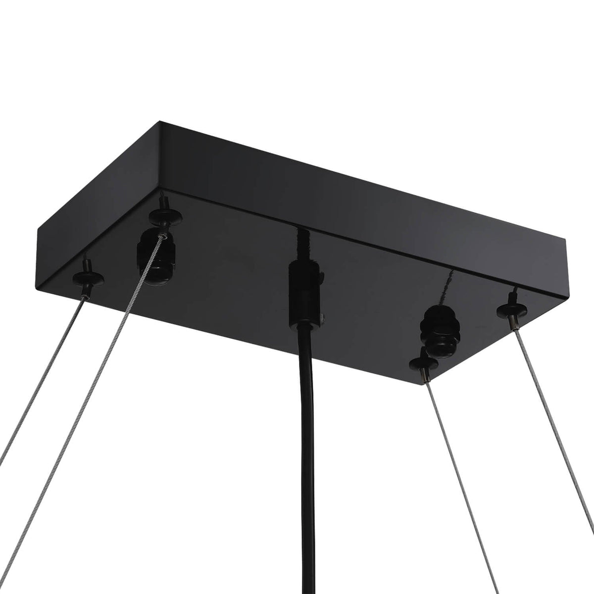 Rectangular Crystal Chandelier Raindrop K9 Black E12 Dining Room Kitchen Island Modern | Sansoti