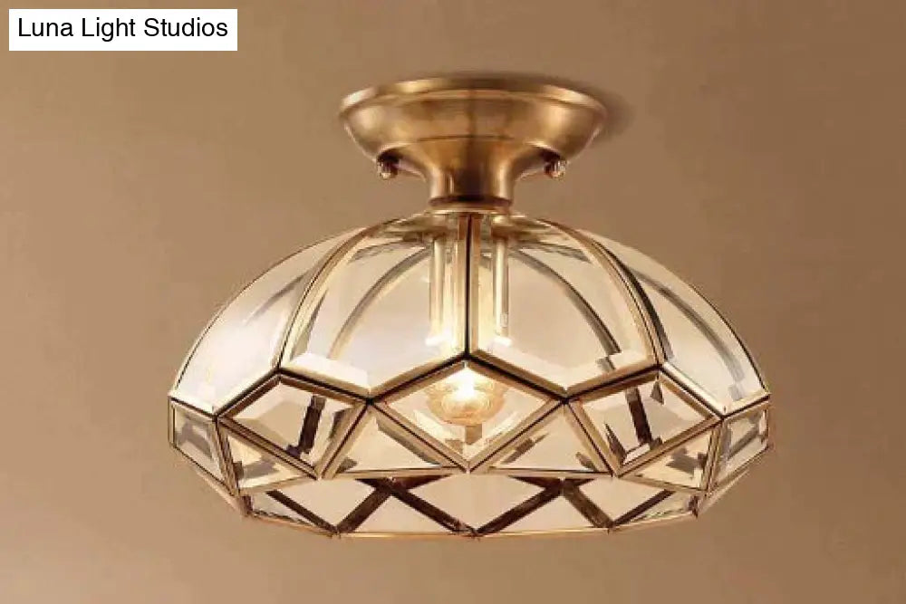 Copper Ceiling Light Minimalist Design Hallway Bedroom Living Room LED Lighting Surface-Mounted E27 | Sansoti