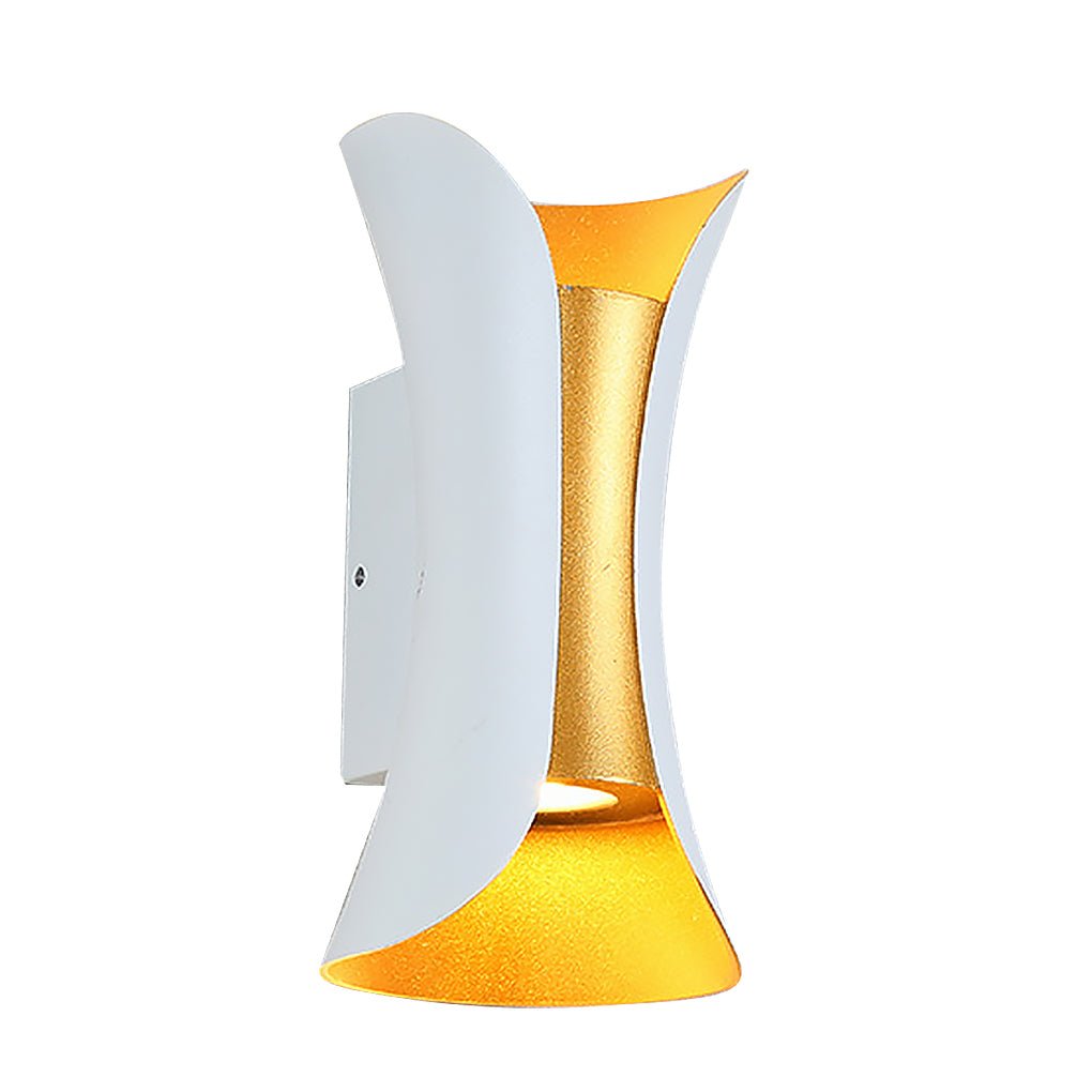 Moderne Up-Down-Außen-Wandlampe mit IP54-Schutz und Aluminiumgehäuse | Sansoti