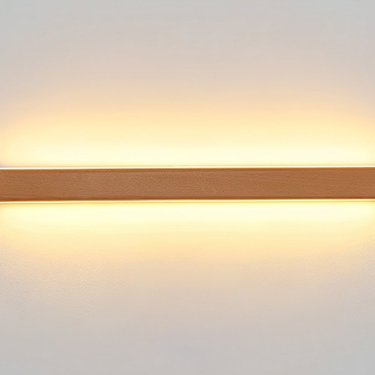 Lange rechteckige LED-Wandleuchte aus Holz, dimmbares Up-Down-Licht, skandinavisches Design, modernes stimmungsvolles Interieur | Sansoti