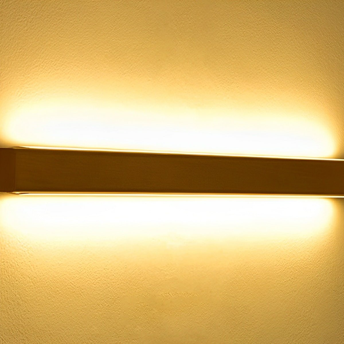 Lange rechteckige LED-Wandleuchte aus Holz, dimmbares Up-Down-Licht, skandinavisches Design, modernes stimmungsvolles Interieur | Sansoti
