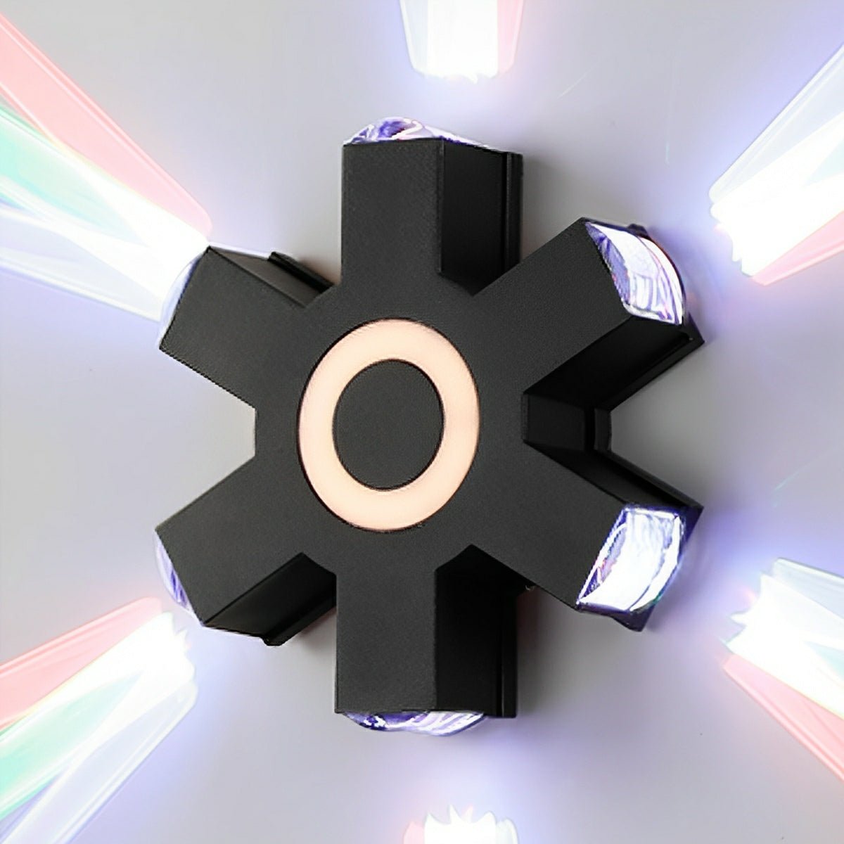 Black LED Outdoor Wall Light Adjustable Multiple Spotlights Waterproof IP65 Garden Lighting Modern Facade Light Outdoor Lighting | Sansoti