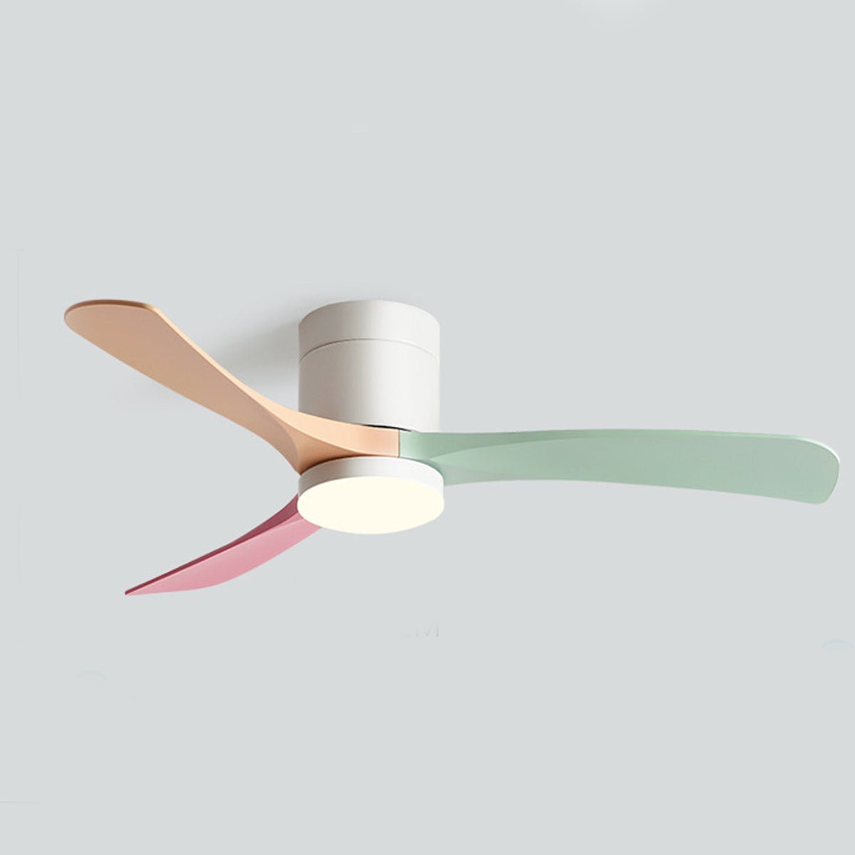 Ceiling Fan with Lighting, 6 Speeds, DC Motor, 3 Color Tones, Quiet Airflow, Modern Interior | Sansoti