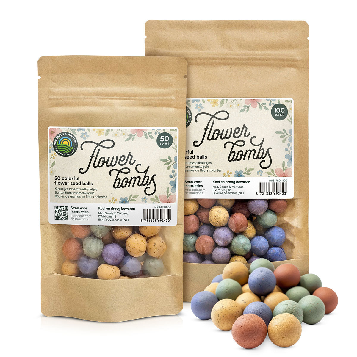 MRS Seeds & Mixtures Flower Bombs - Zaadbommen mix - Originals