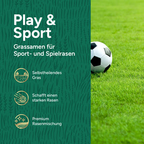 MRS Seeds & Mixtures Play & Sport Premium - Rasensaat für einen Spielrasen 10 kg [de]