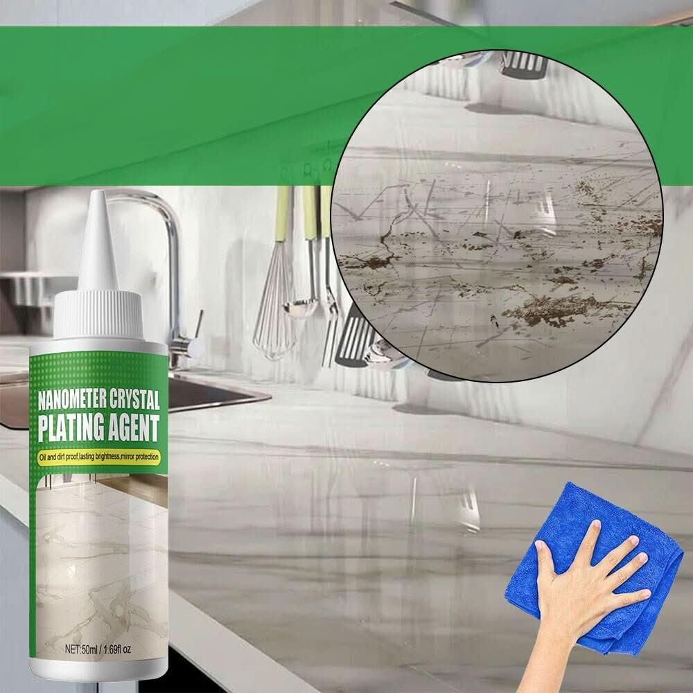 Nano-scellant pour surfaces en pierre naturelle marbre granit finition brillante ensemble 2 pièces couche protectrice | Sansoti