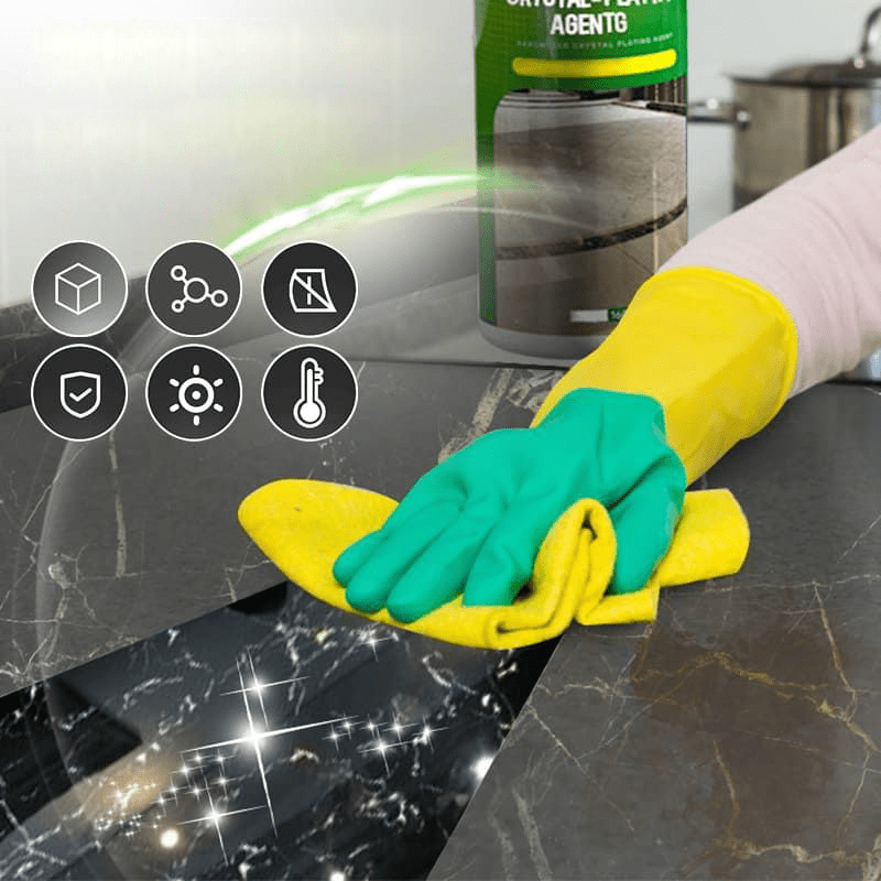 Nano-scellant pour surfaces en pierre naturelle marbre granit finition brillante ensemble 2 pièces couche protectrice | Sansoti