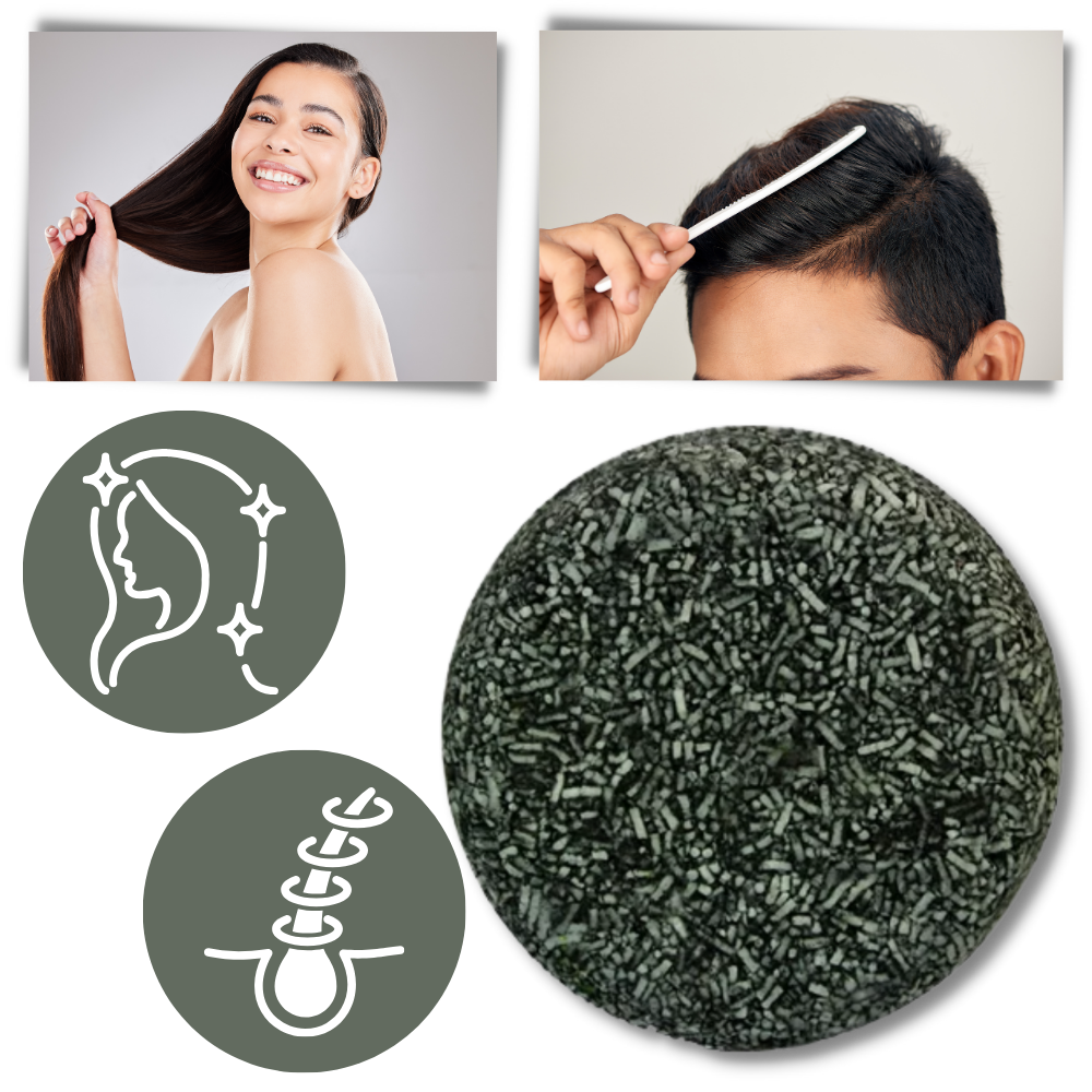Natürliche Haarverdunkelungs-Shampoo-Bar Graues Haar 55g Pflanzlich | Sansoti