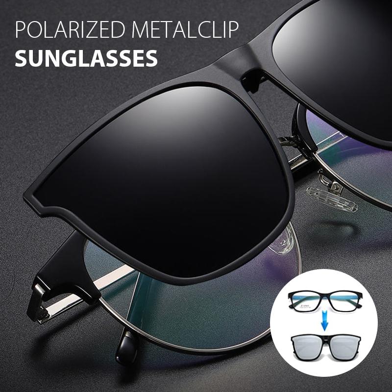 Lunettes de soleil polarisées pliables à clip avec protection UV400 – Fixation magnétique légère | Sansoti