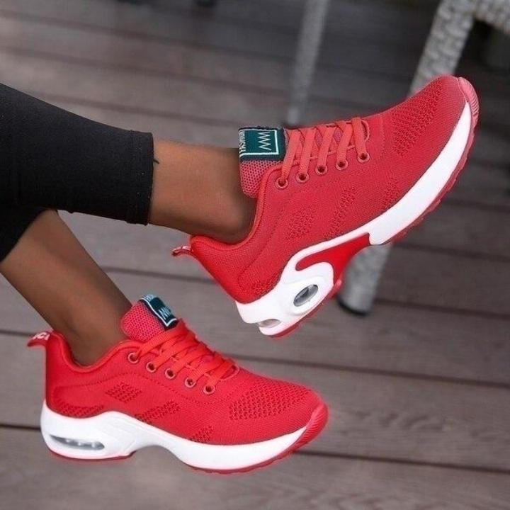 Dames Sneakers met Voetgewelfondersteuning Ademend Mesh Sportschoenen voor Dagelijks Comfort Beweging Wandelen | Sansoti