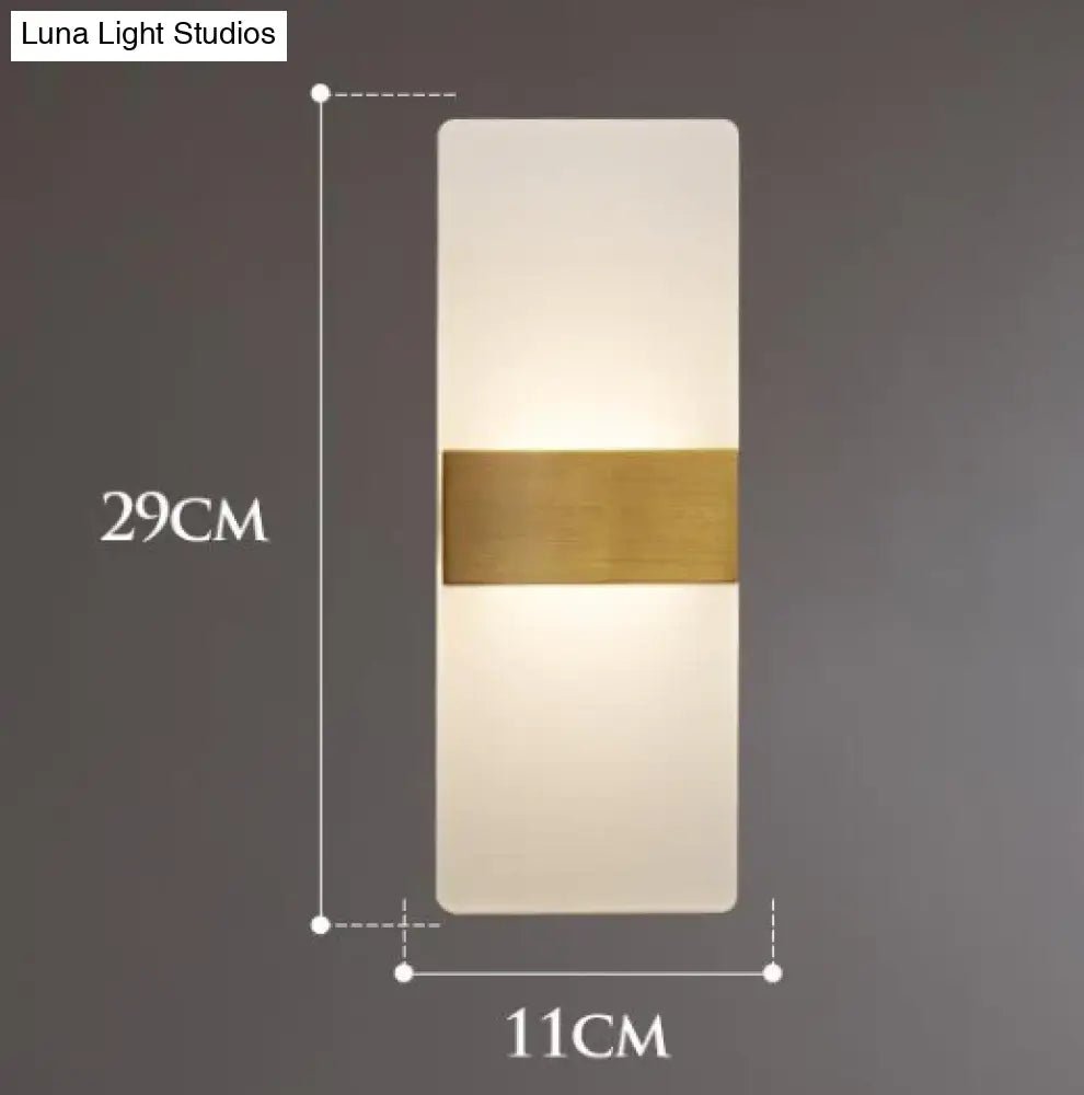 Copper Wall Light LED E27 29cm Living Room Bedroom Study Office Modern Interior Lighting | Sansoti