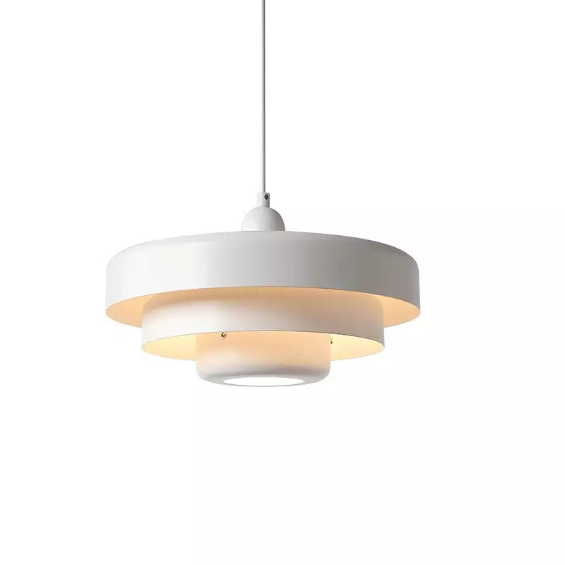 Żelazna lampa wisząca w stylu Bauhaus, industrialna, pomarańczowo-złoto-czarna, 35 cm, lampa pendelowa do jadalni i sypialni | Sansoti